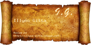 Illyés Gitta névjegykártya
